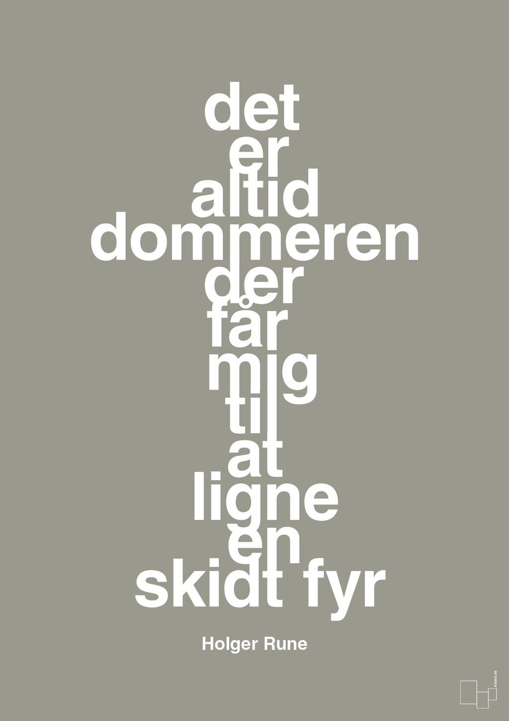 plakat: det er altid dommeren der får mig til at ligne en skidt fyr - battleship gray-Tennis-A1two3