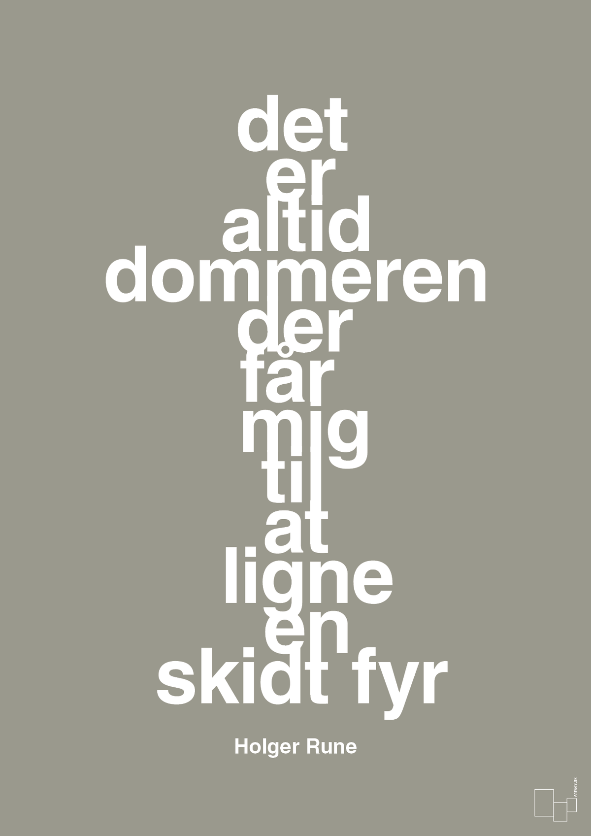 plakat: det er altid dommeren der får mig til at ligne en skidt fyr - battleship gray-Tennis-A1two3