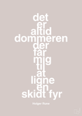 plakat: det er altid dommeren der får mig til at ligne en skidt fyr - broken beige-Tennis-A1two3