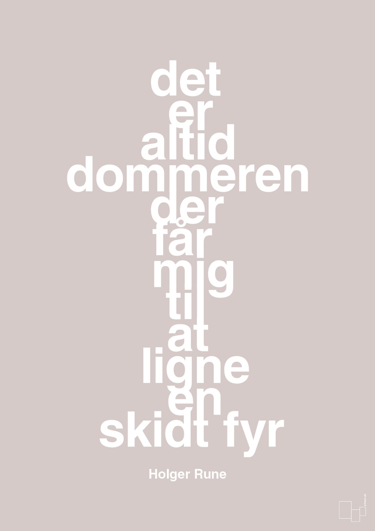 plakat: det er altid dommeren der får mig til at ligne en skidt fyr - broken beige-Tennis-A1two3