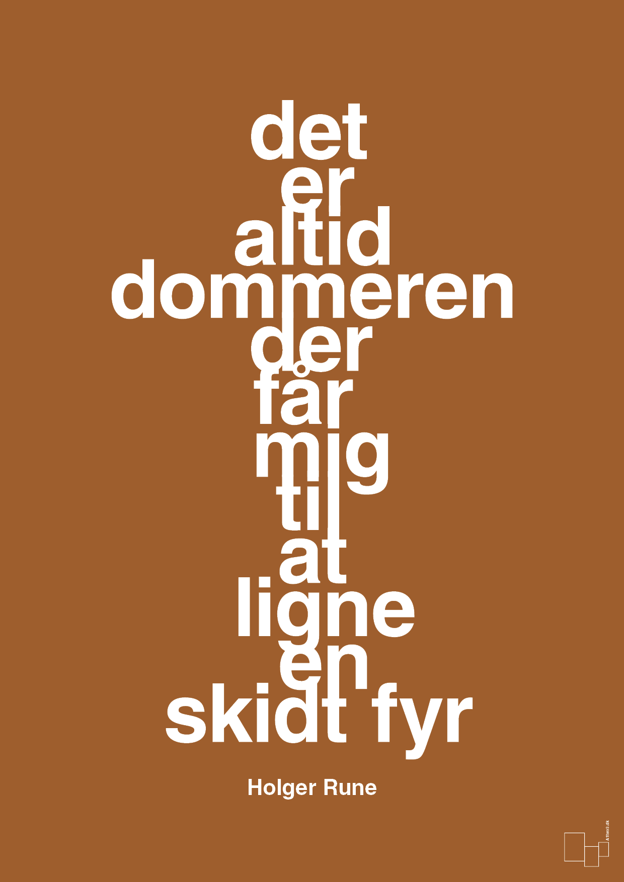 plakat: det er altid dommeren der får mig til at ligne en skidt fyr - cognac-Tennis-A1two3