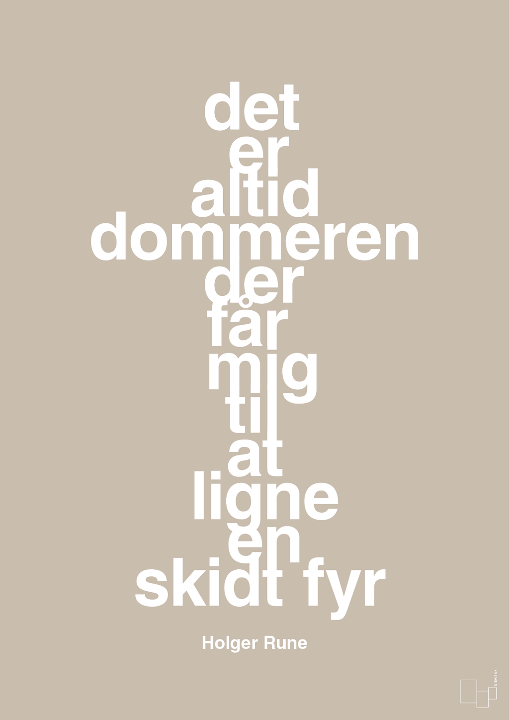 plakat: det er altid dommeren der får mig til at ligne en skidt fyr - creamy mushroom-Tennis-A1two3