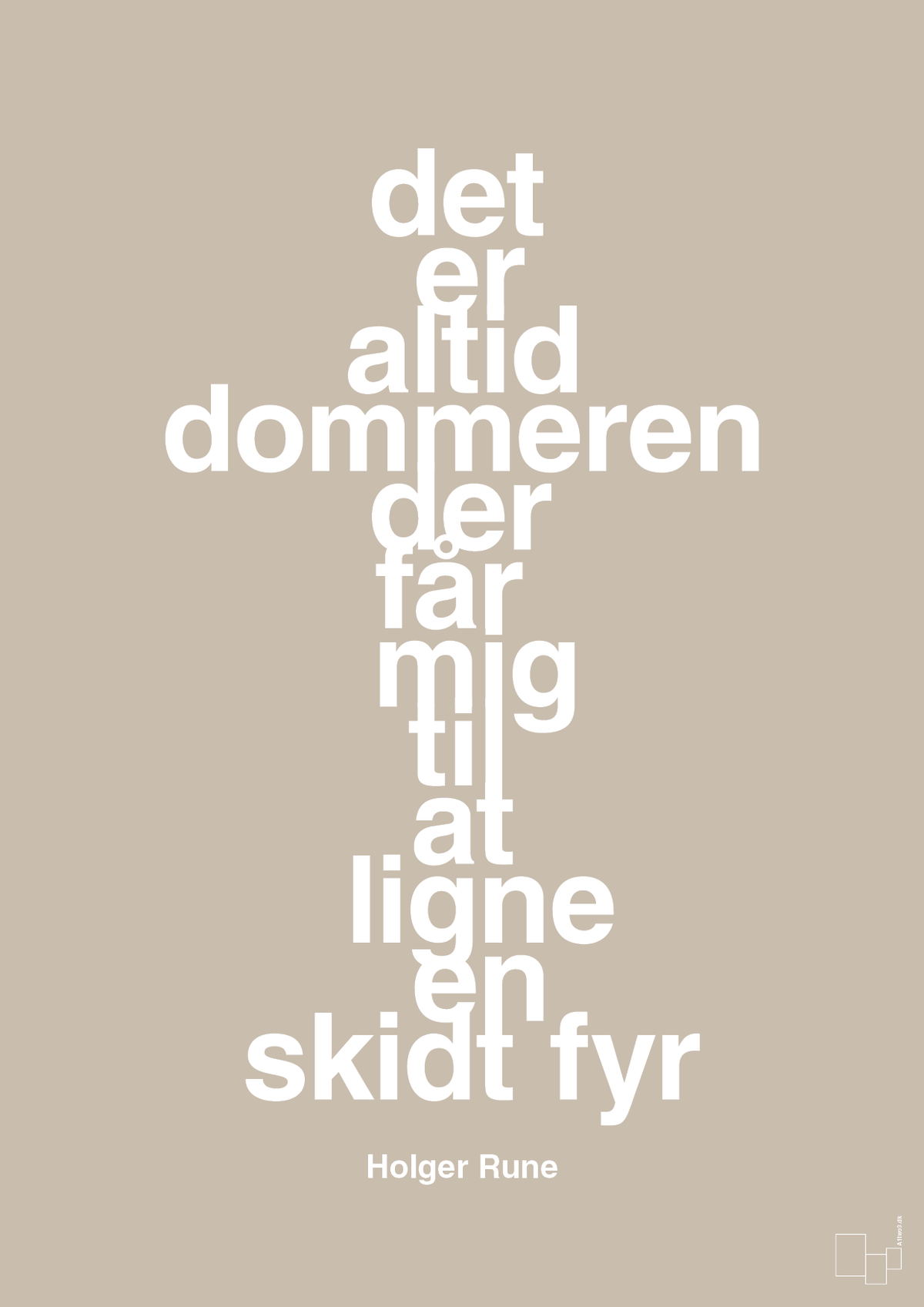 plakat: det er altid dommeren der får mig til at ligne en skidt fyr - creamy mushroom-Tennis-A1two3