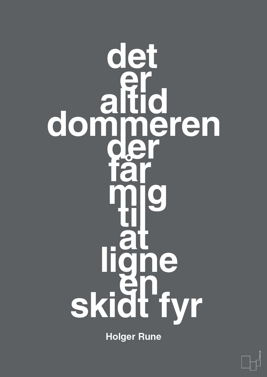 plakat: det er altid dommeren der får mig til at ligne en skidt fyr - graphic charcoal-Tennis-A1two3