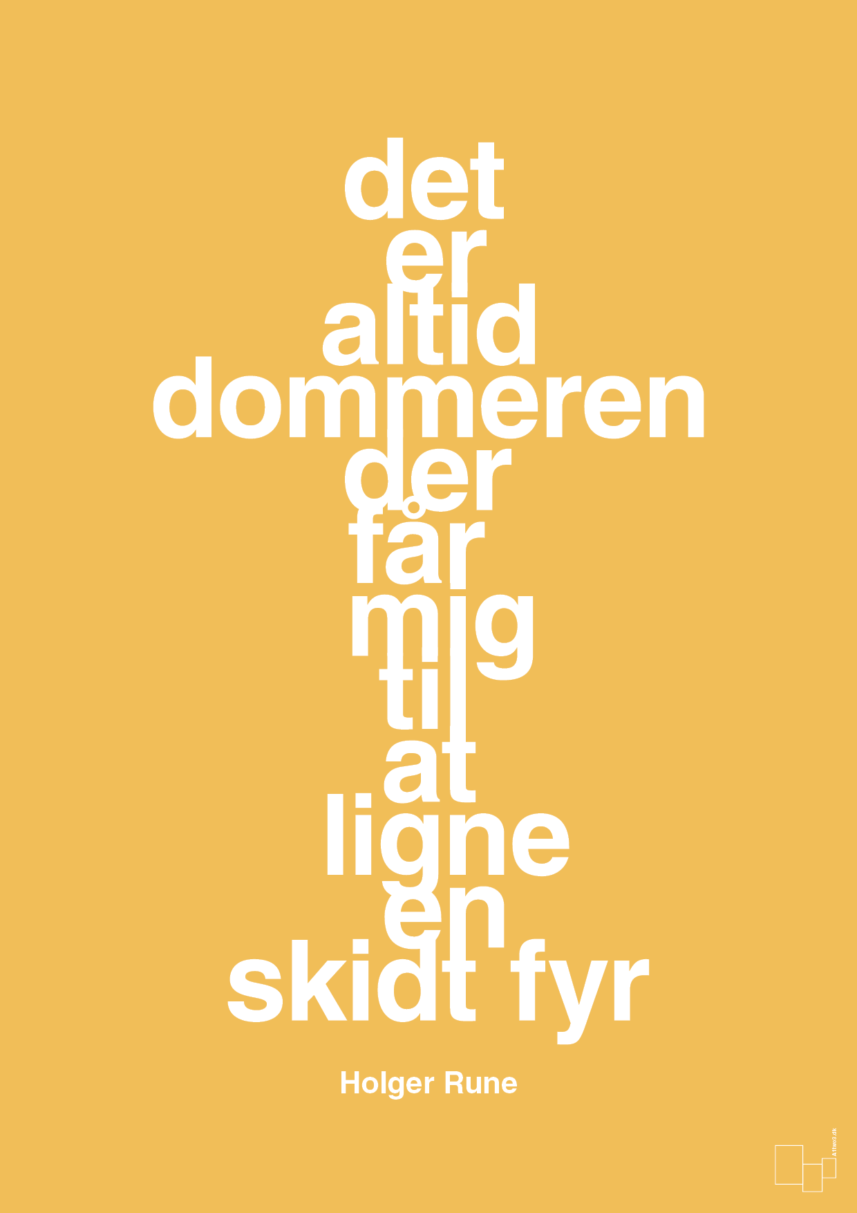 plakat: det er altid dommeren der får mig til at ligne en skidt fyr - honeycomb-Tennis-A1two3