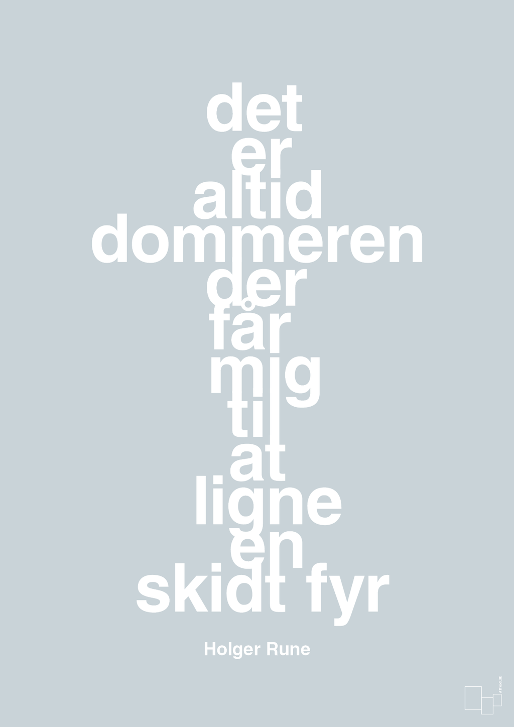 plakat: det er altid dommeren der får mig til at ligne en skidt fyr - light drizzle-Tennis-A1two3