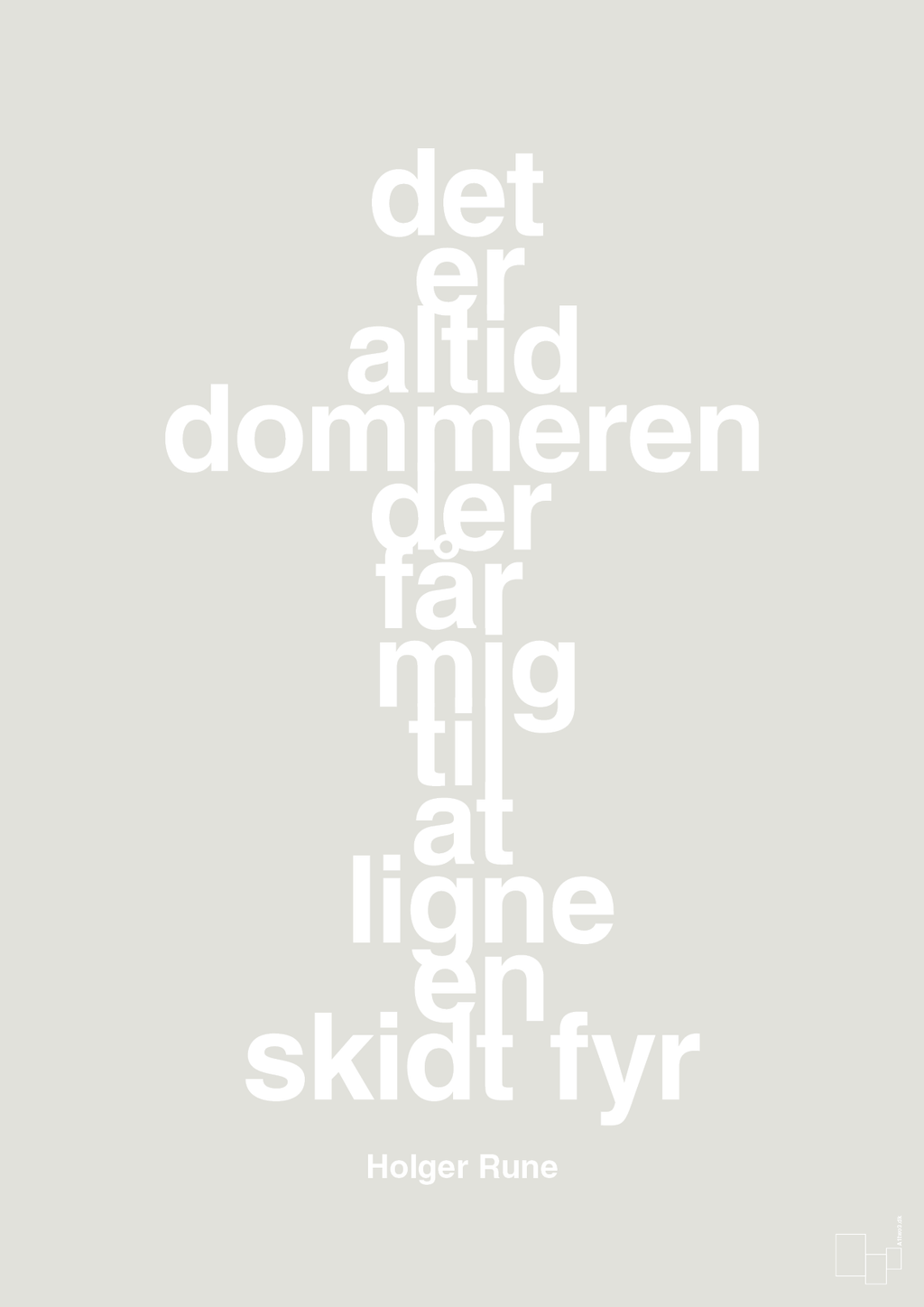 plakat: det er altid dommeren der får mig til at ligne en skidt fyr - painters white-Tennis-A1two3