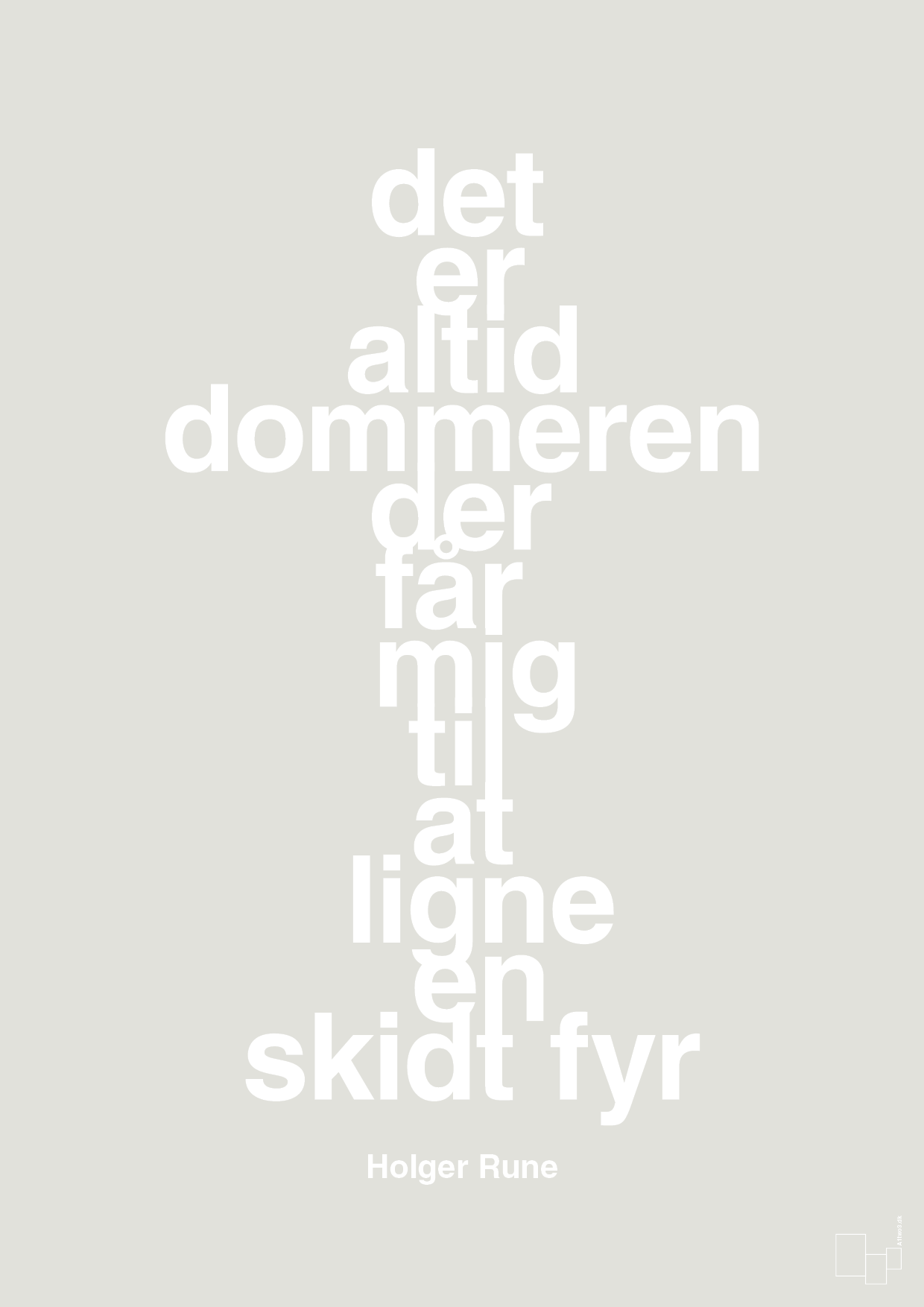 plakat: det er altid dommeren der får mig til at ligne en skidt fyr - painters white-Tennis-A1two3