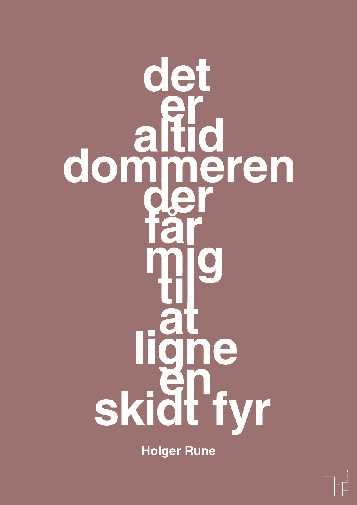 plakat: det er altid dommeren der får mig til at ligne en skidt fyr - plum-Tennis-A1two3