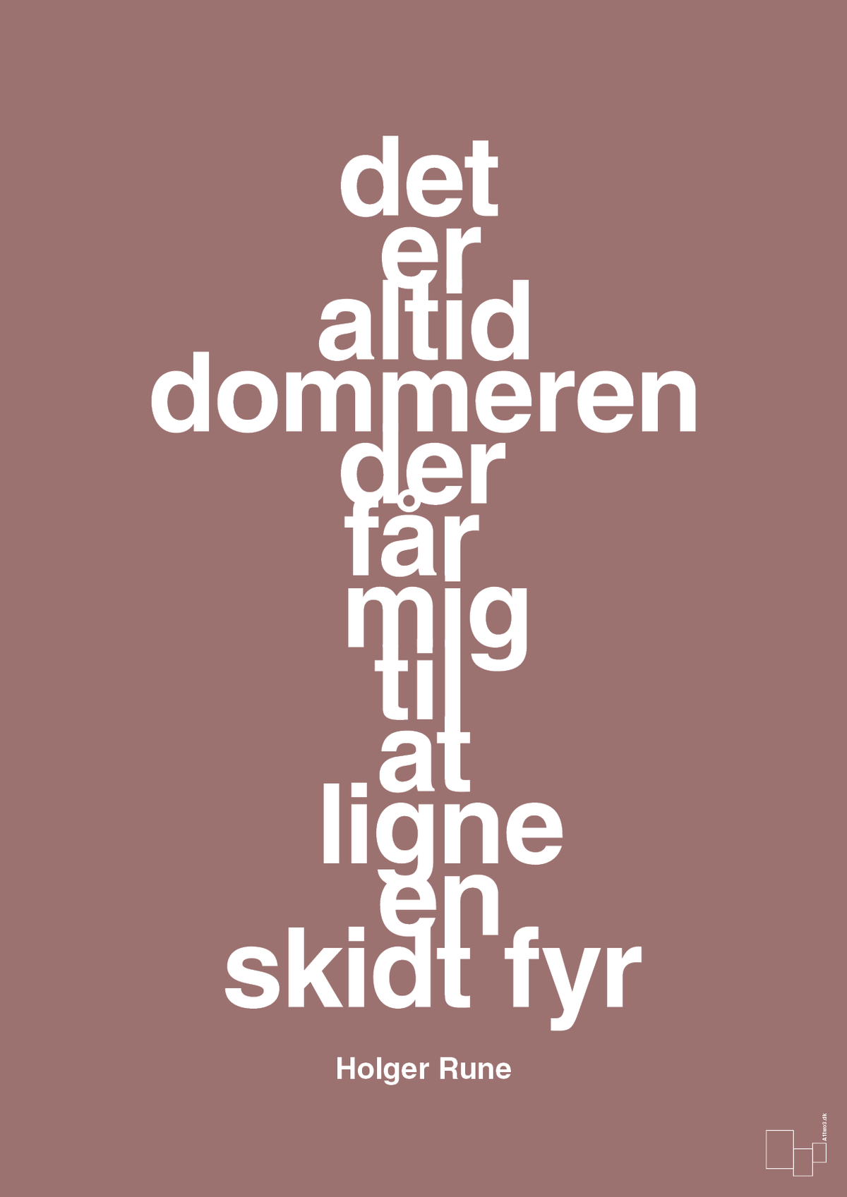 plakat: det er altid dommeren der får mig til at ligne en skidt fyr - plum-Tennis-A1two3