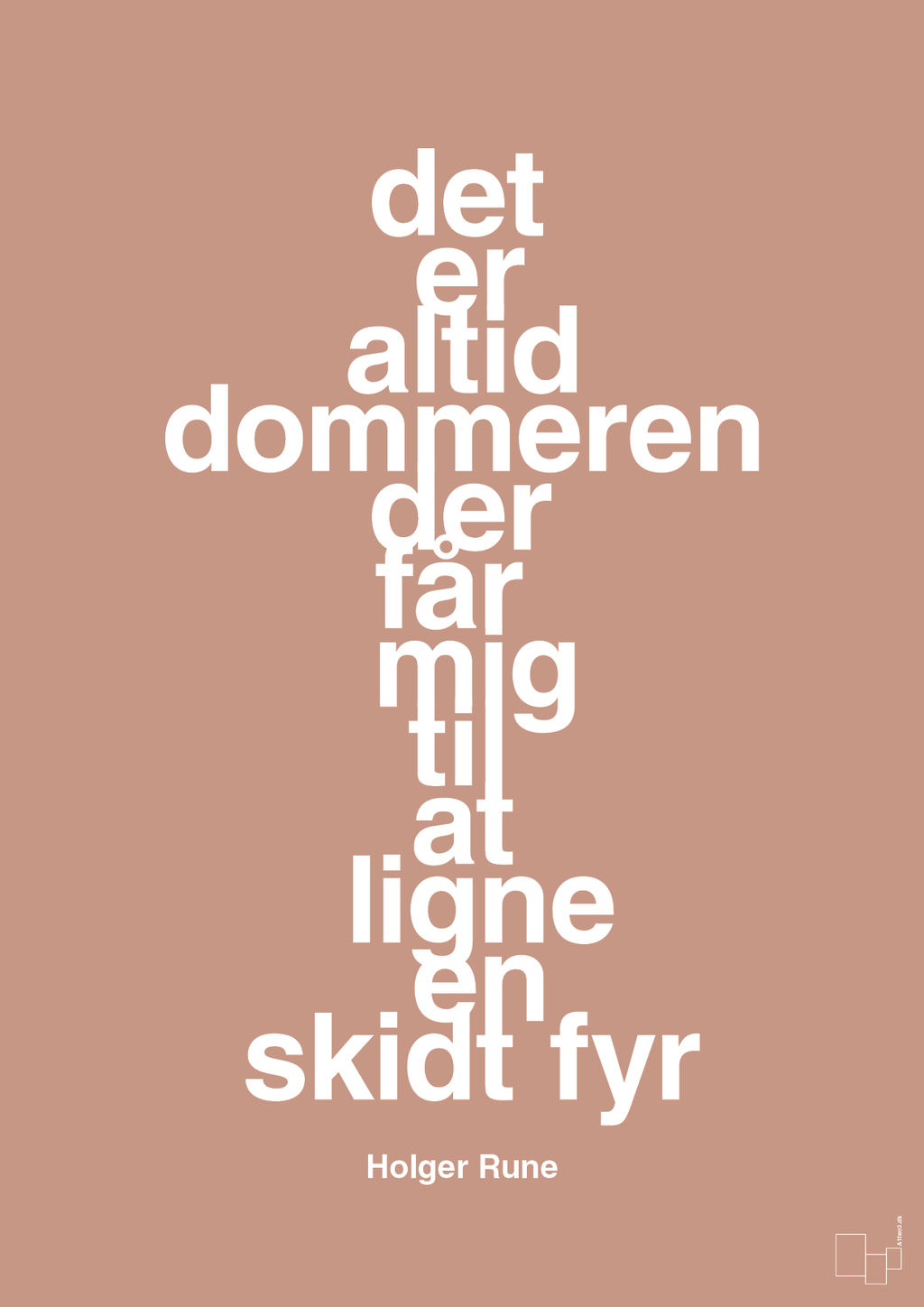 plakat: det er altid dommeren der får mig til at ligne en skidt fyr - powder-Tennis-A1two3