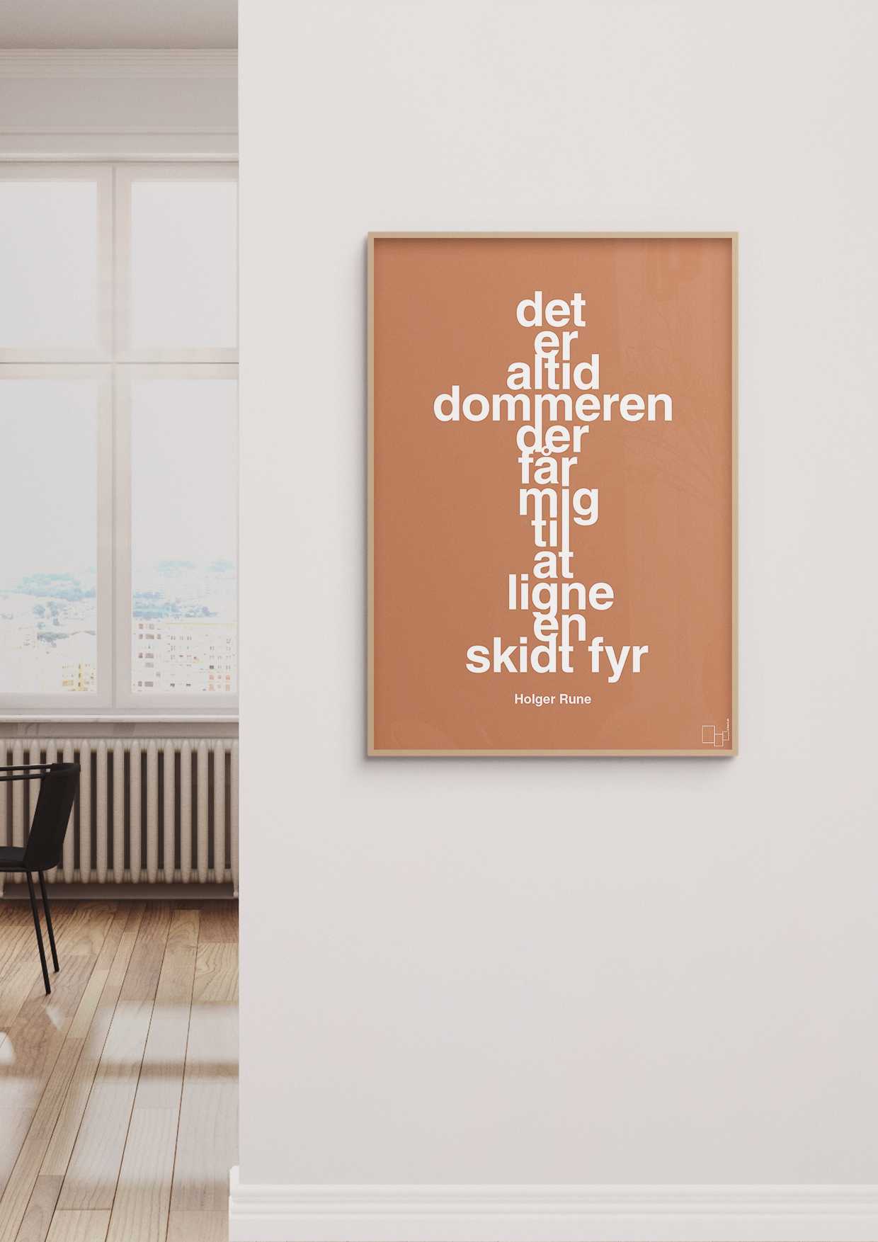 plakat: det er altid dommeren der får mig til at ligne en skidt fyr - secret meadow-Tennis-A1two3