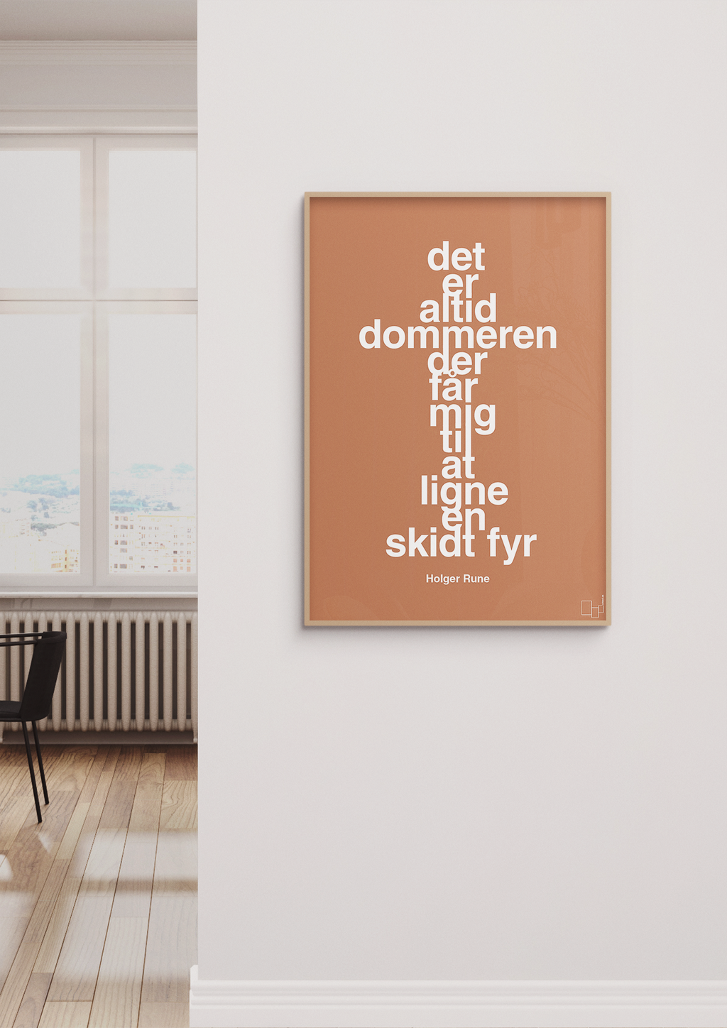 plakat: det er altid dommeren der får mig til at ligne en skidt fyr - heavenly blue-Tennis-A1two3