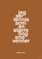 plakat: jeg ser tennis som en større ting end venner - cognac-Tennis-A1two3