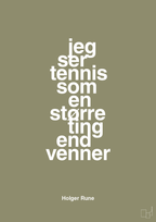 plakat: jeg ser tennis som en større ting end venner - misty forrest-Tennis-A1two3
