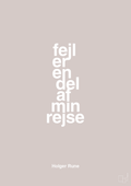 plakat: fejl er en del af min rejse - broken beige-Tennis-A1two3