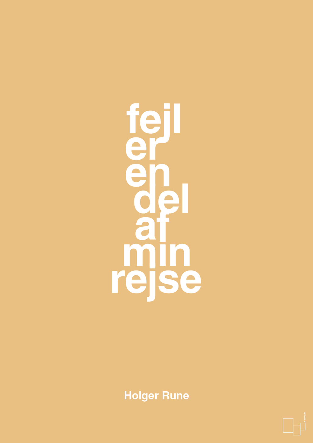 plakat: fejl er en del af min rejse - charismatic-Tennis-A1two3