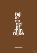 plakat: fejl er en del af min rejse - dark brown-Tennis-A1two3