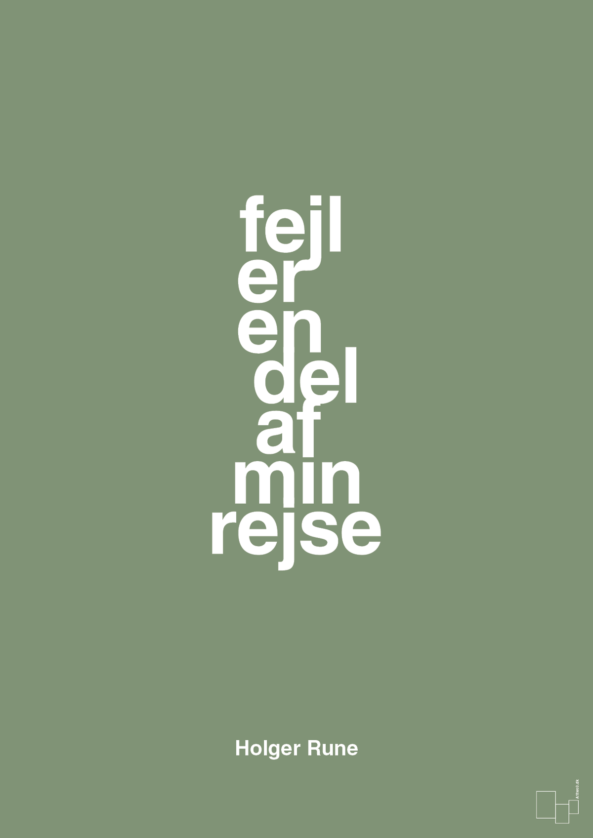 plakat: fejl er en del af min rejse - jade-Tennis-A1two3
