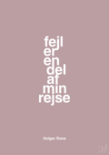 plakat: fejl er en del af min rejse - light rose-Tennis-A1two3