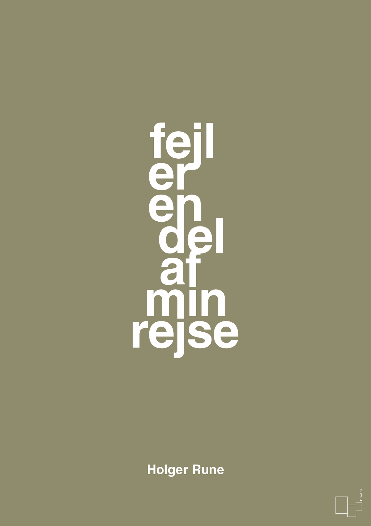 plakat: fejl er en del af min rejse - misty forrest-Tennis-A1two3