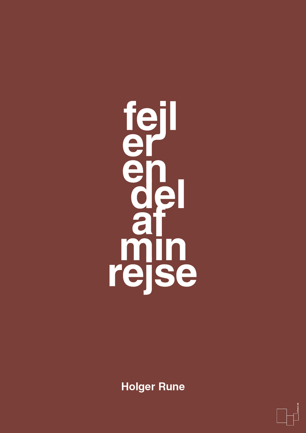 plakat: fejl er en del af min rejse - red pepper-Tennis-A1two3