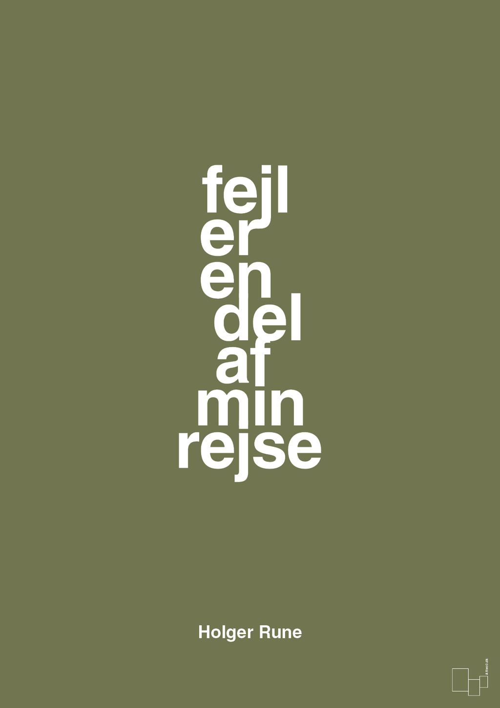 plakat: fejl er en del af min rejse - secret meadow-Tennis-A1two3