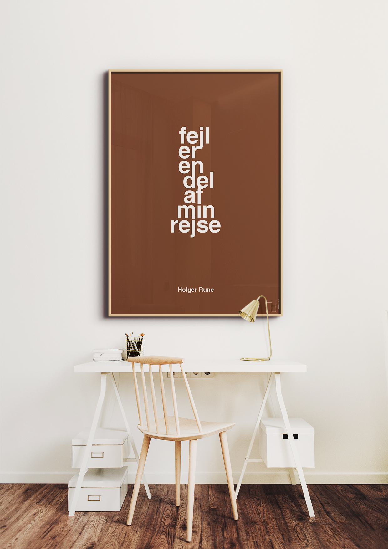 plakat: fejl er en del af min rejse - honeycomb-Tennis-A1two3