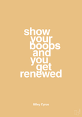 plakat: show your boobs and you get renewed - charismatic-Musiker-A1two3