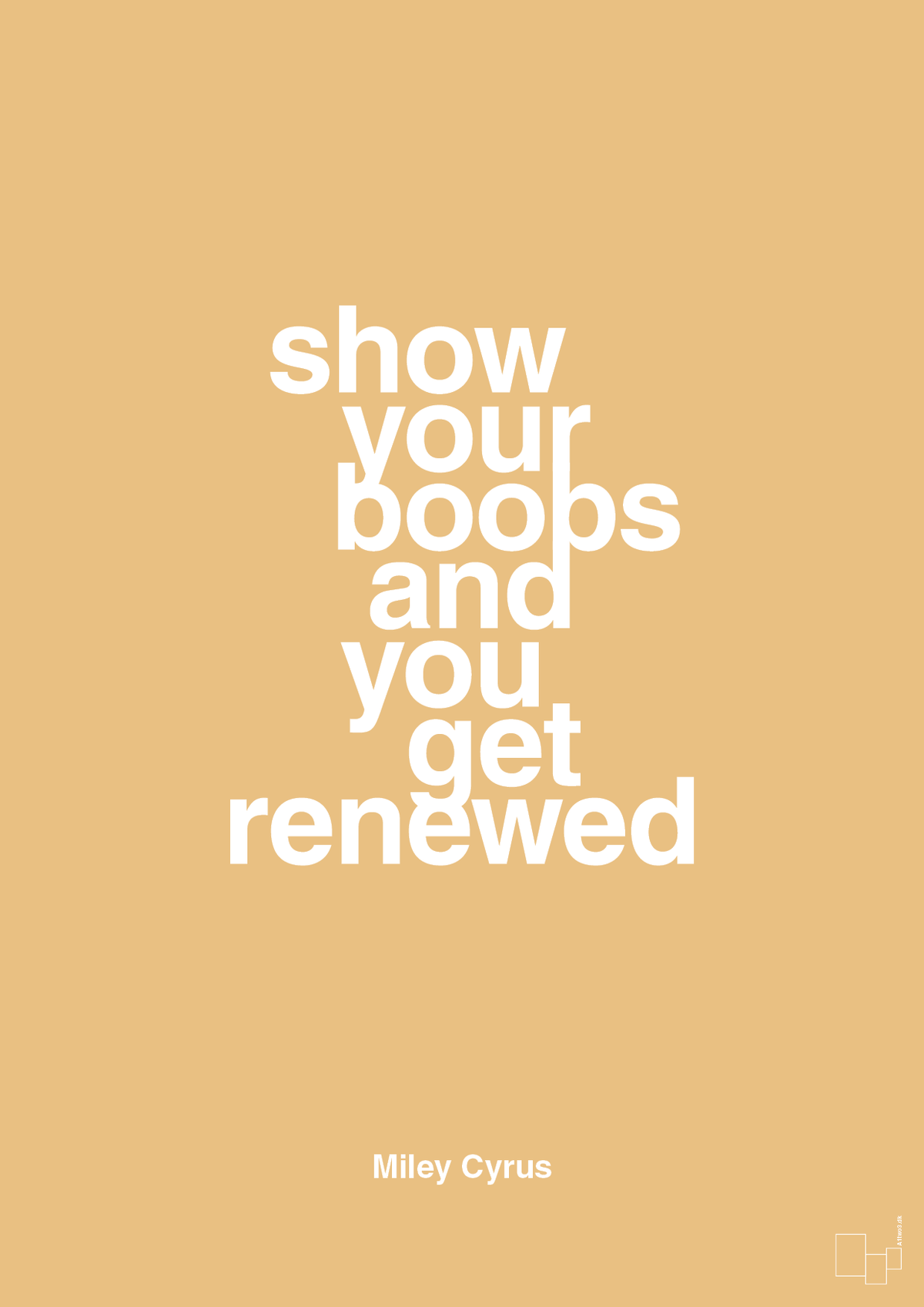 plakat: show your boobs and you get renewed - charismatic-Musiker-A1two3