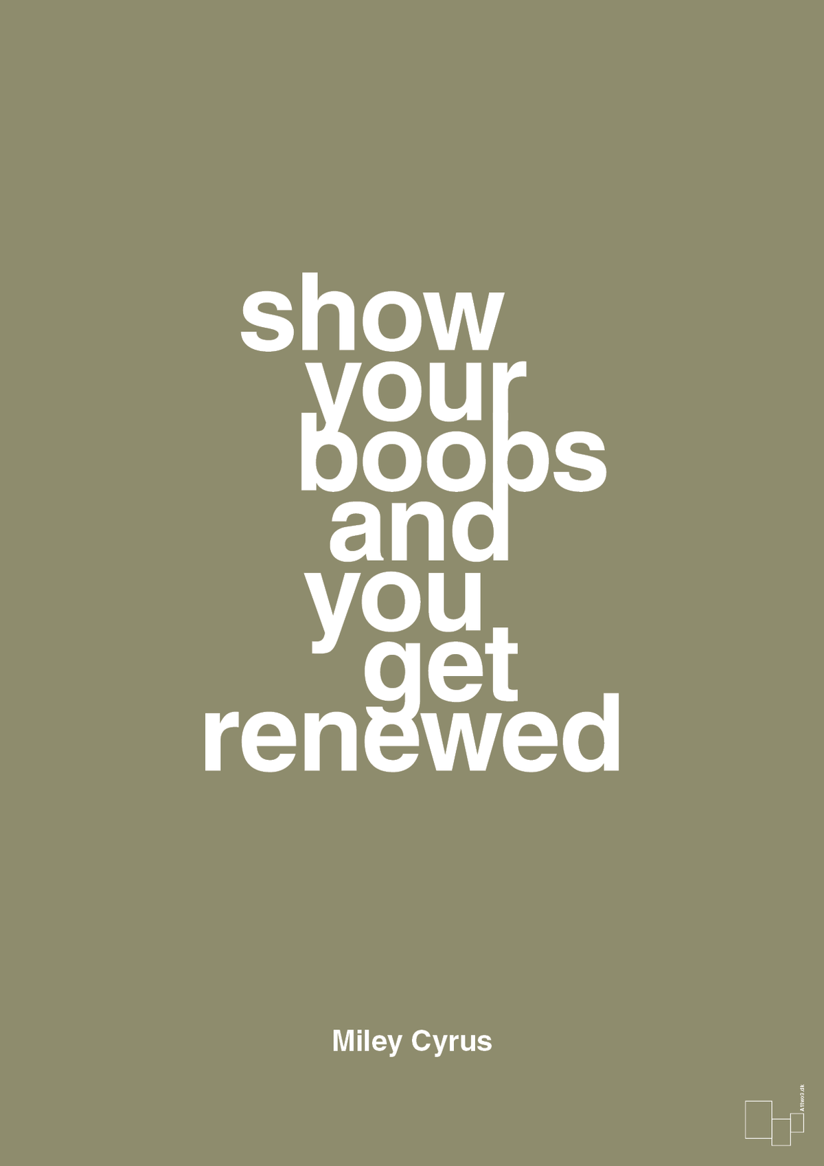plakat: show your boobs and you get renewed - misty forrest-Musiker-A1two3