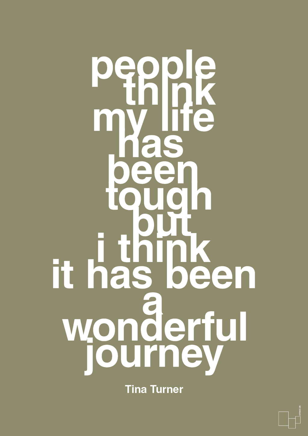 plakat: people think my life has been tough but I think it’s been a wonderful journey - misty forrest-Musiker-A1two3