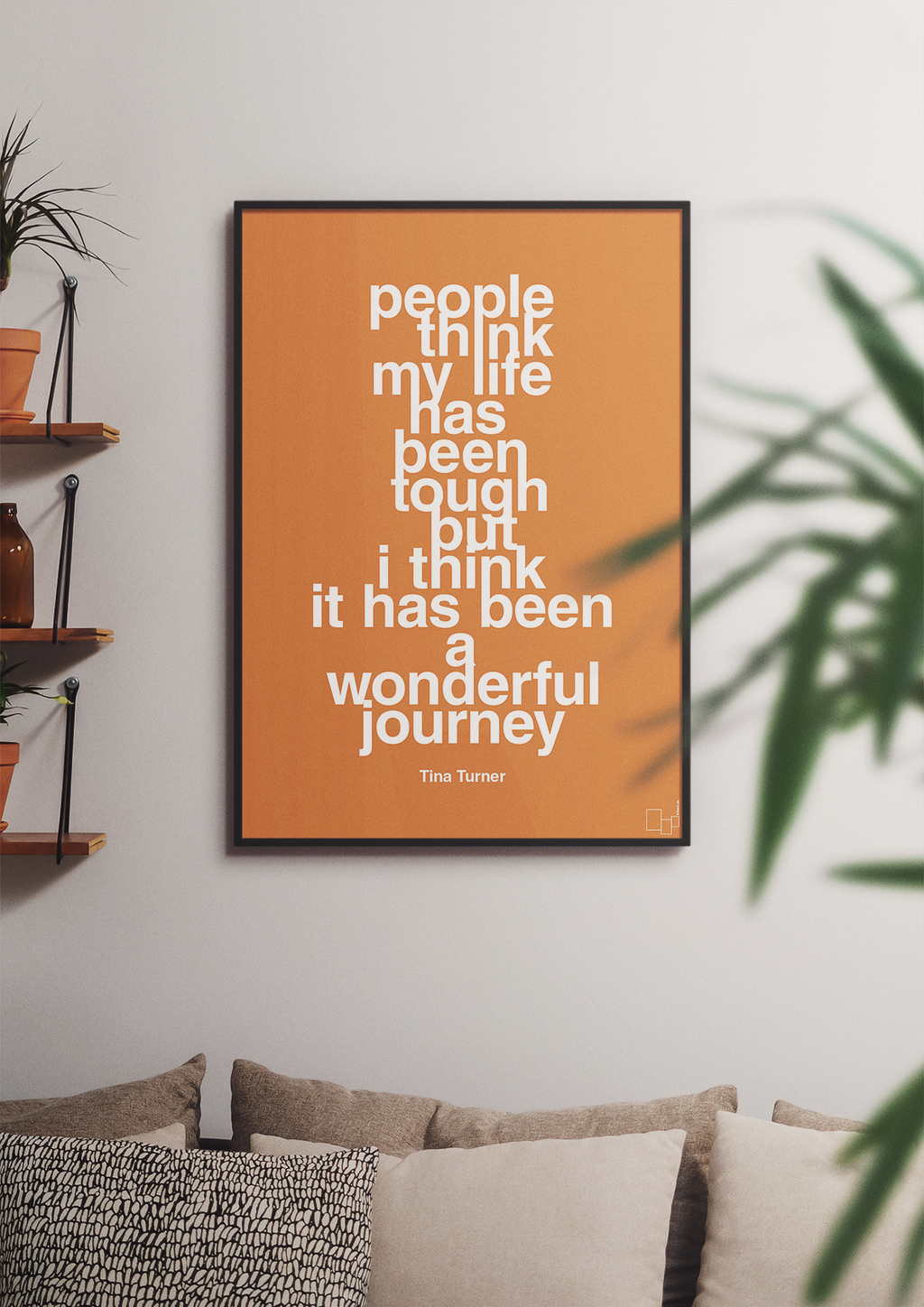 plakat: people think my life has been tough but I think it’s been a wonderful journey - secret meadow-Musiker-A1two3