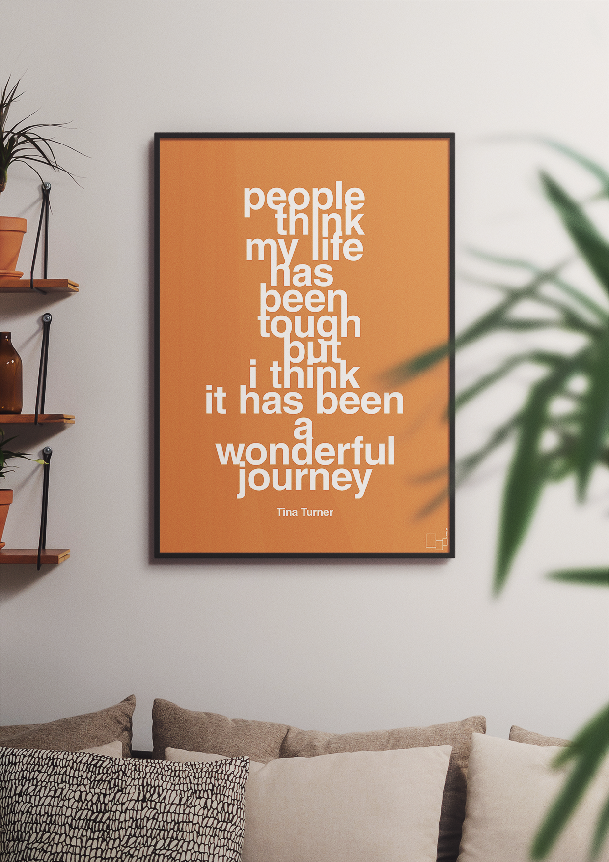 plakat: people think my life has been tough but I think it’s been a wonderful journey - plum-Musiker-A1two3