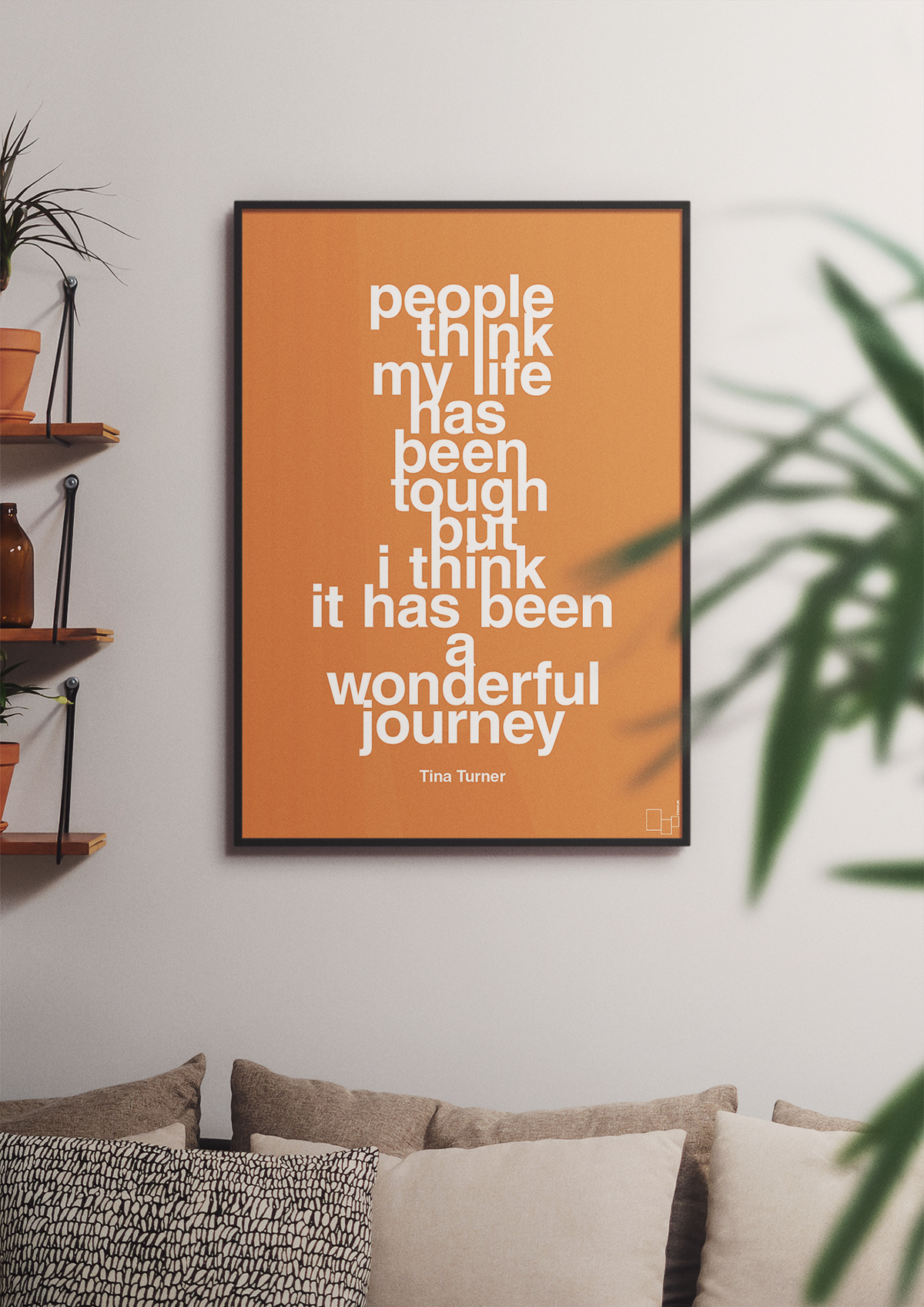 plakat: people think my life has been tough but I think it’s been a wonderful journey - plum-Musiker-A1two3