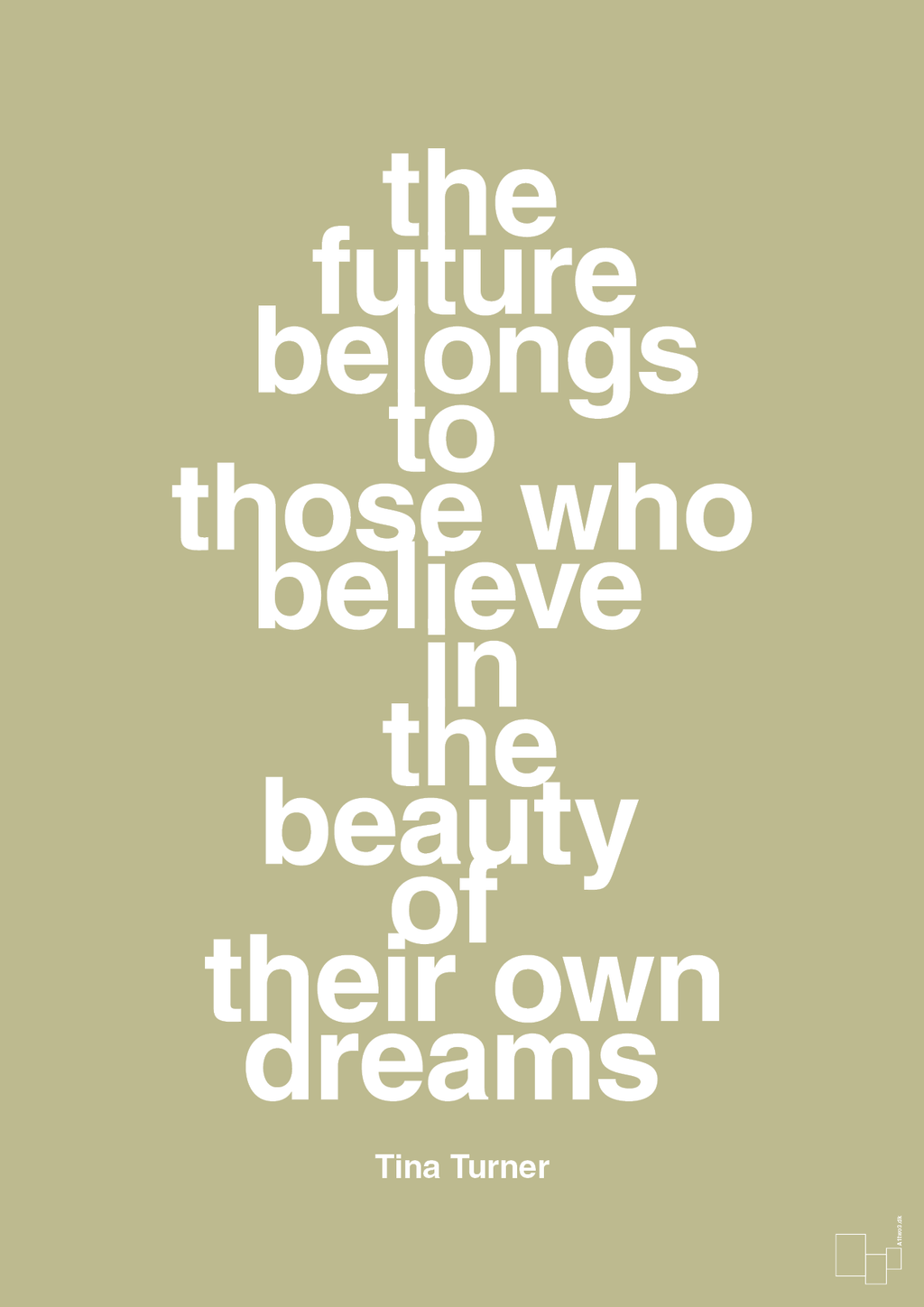 plakat: the future belongs to those who believe in the beauty of their own dreams - back to nature-Musiker-A1two3