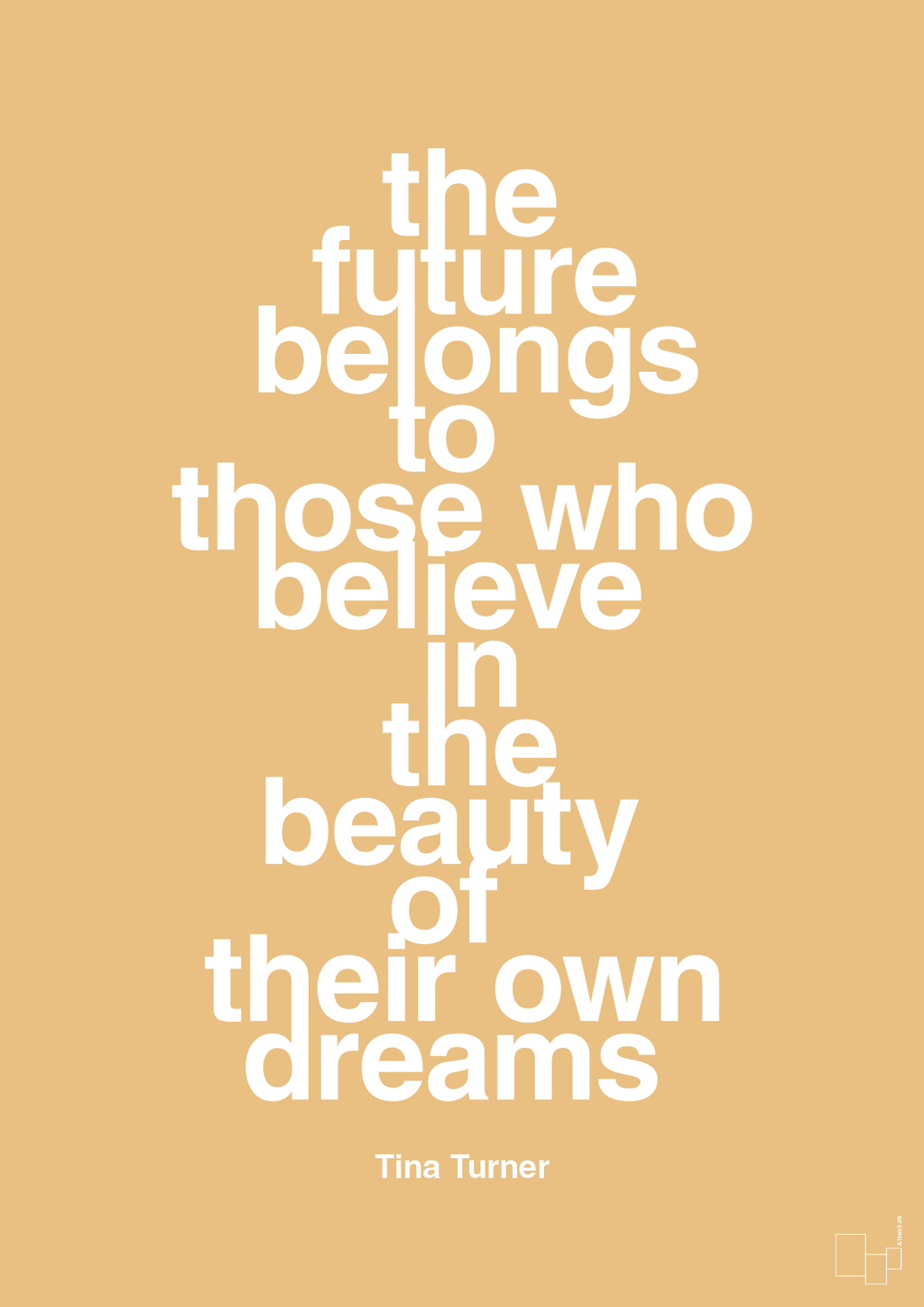 plakat: the future belongs to those who believe in the beauty of their own dreams - charismatic-Musiker-A1two3