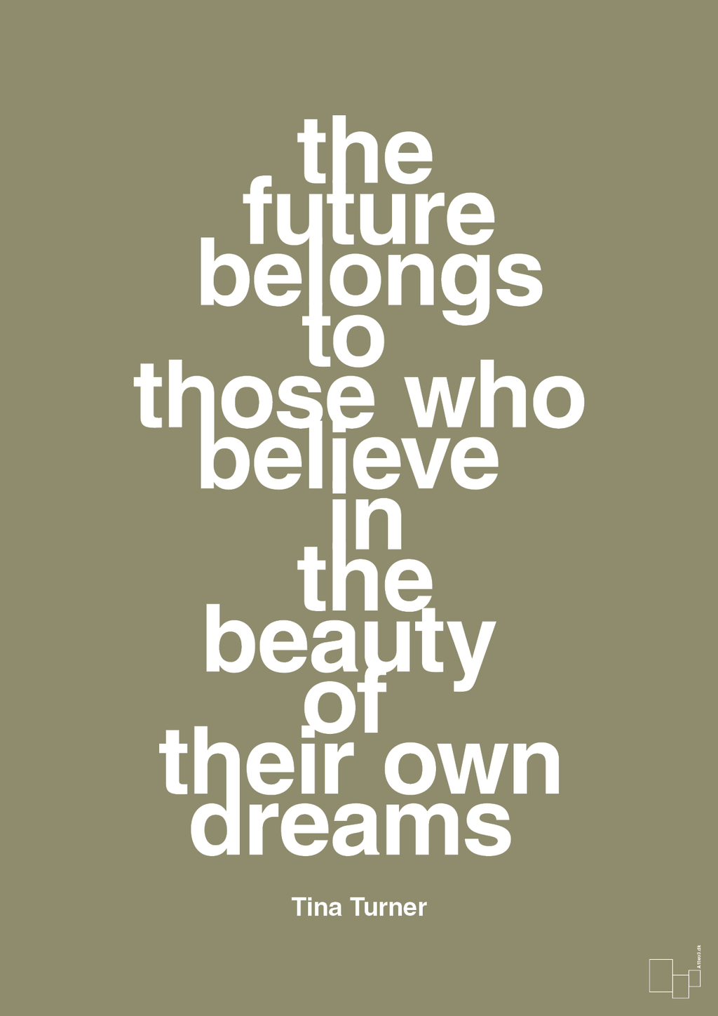 plakat: the future belongs to those who believe in the beauty of their own dreams - misty forrest-Musiker-A1two3