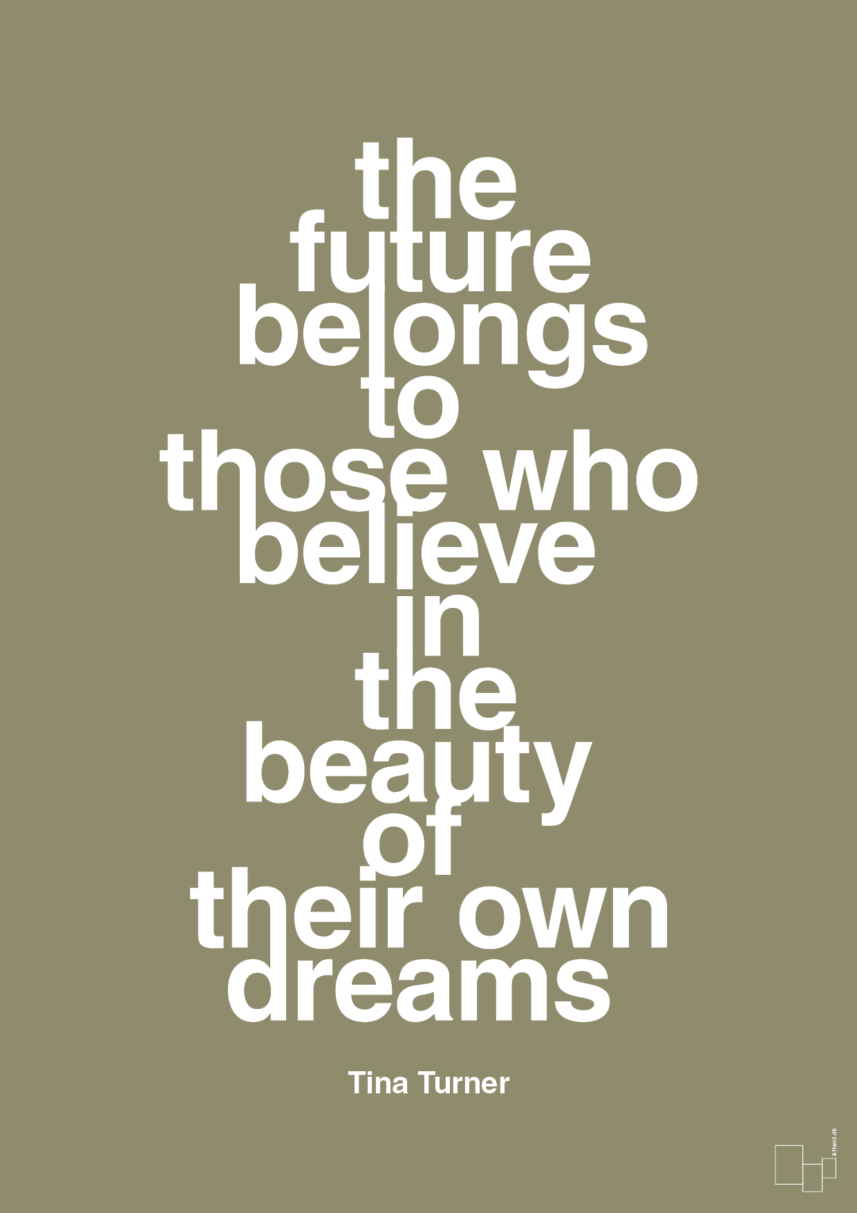 plakat: the future belongs to those who believe in the beauty of their own dreams - misty forrest-Musiker-A1two3