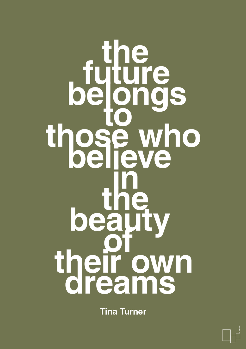 plakat: the future belongs to those who believe in the beauty of their own dreams - secret meadow-Musiker-A1two3