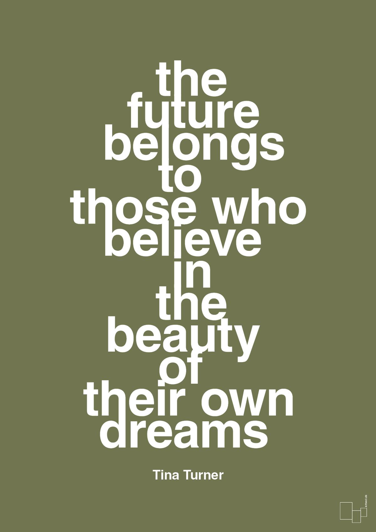 plakat: the future belongs to those who believe in the beauty of their own dreams - secret meadow-Musiker-A1two3