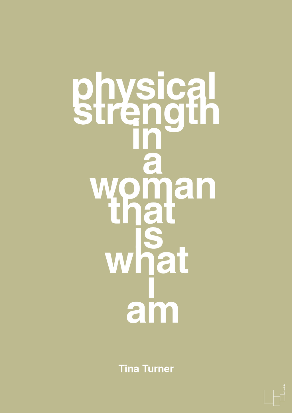 plakat: physical strength in a woman that’s what I am - back to nature-Musiker-A1two3
