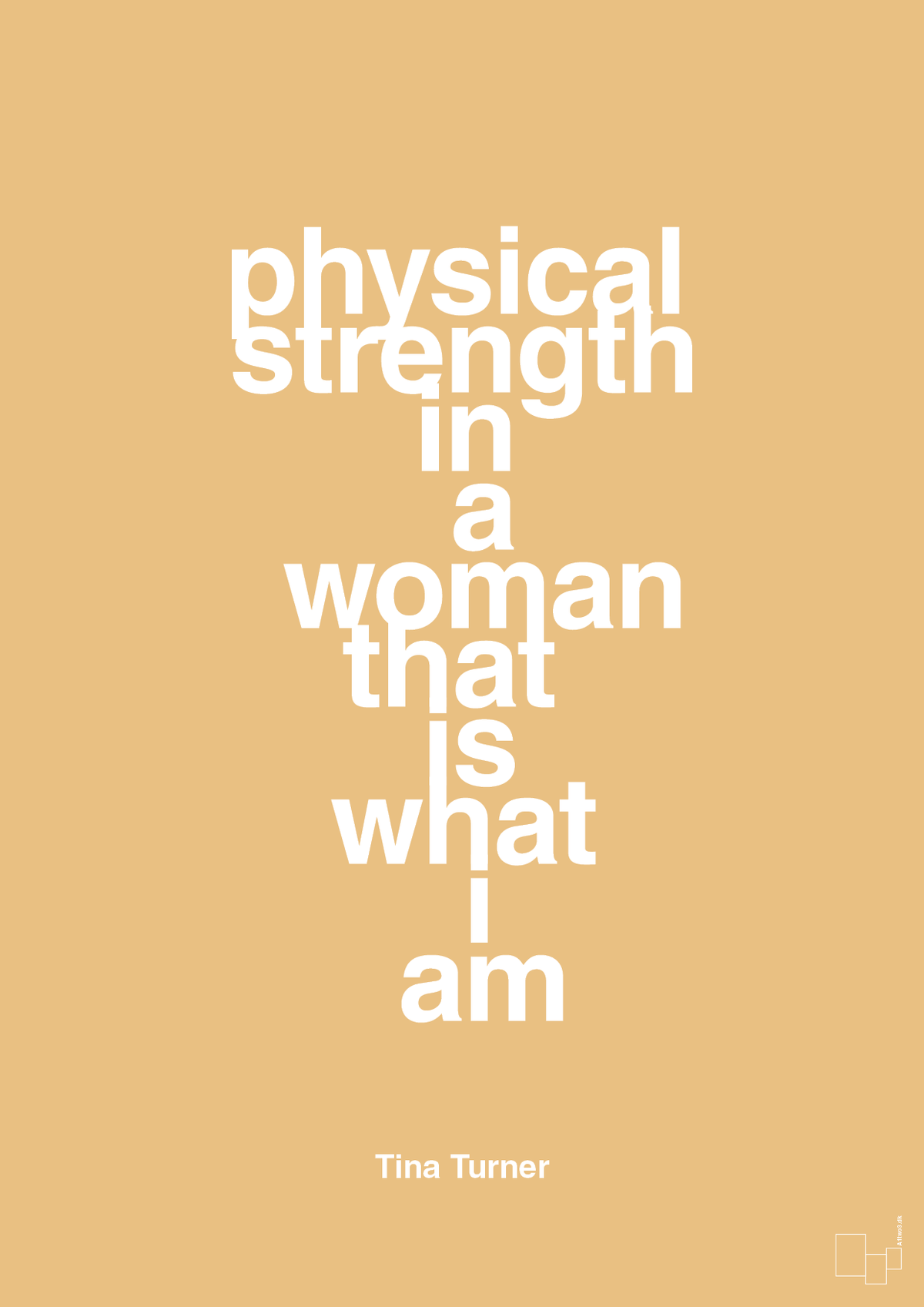 plakat: physical strength in a woman that’s what I am - charismatic-Musiker-A1two3