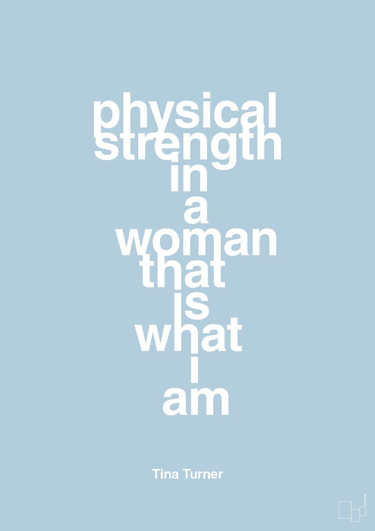 plakat: physical strength in a woman that’s what I am - heavenly blue-Musiker-A1two3