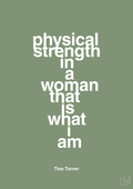 plakat: physical strength in a woman that’s what I am - jade-Musiker-A1two3