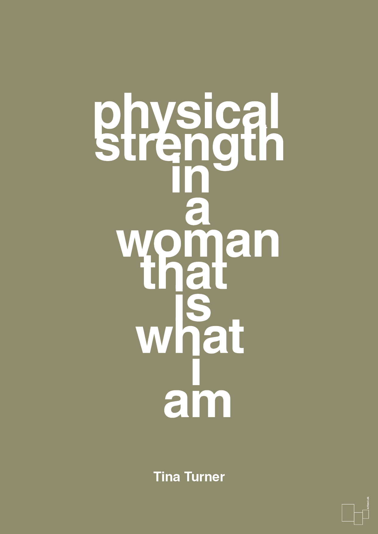 plakat: physical strength in a woman that’s what I am - misty forrest-Musiker-A1two3