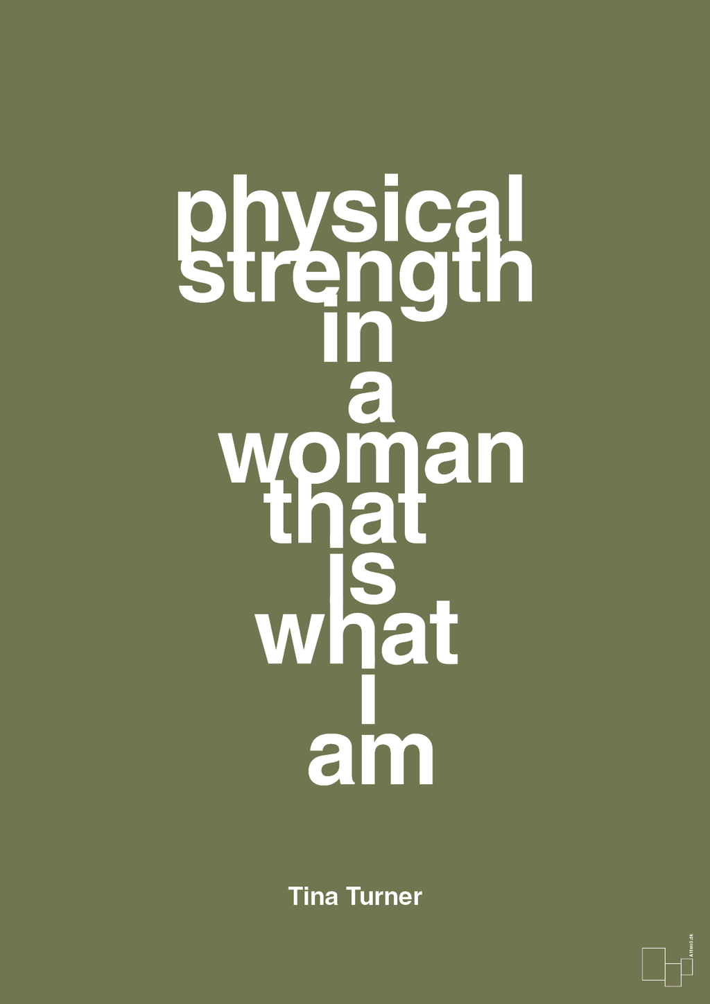 plakat: physical strength in a woman that’s what I am - secret meadow-Musiker-A1two3