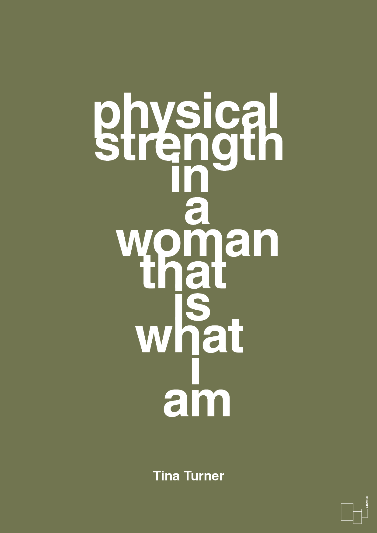 plakat: physical strength in a woman that’s what I am - secret meadow-Musiker-A1two3