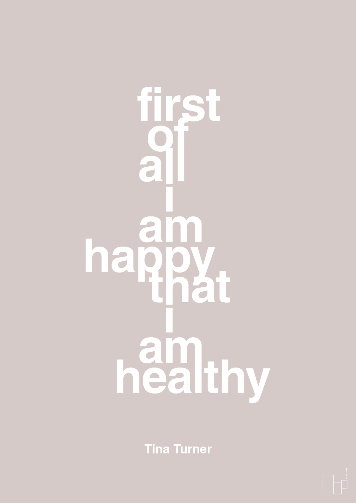 plakat: first of all i’m happy that i’m healthy - broken beige-Musiker-A1two3
