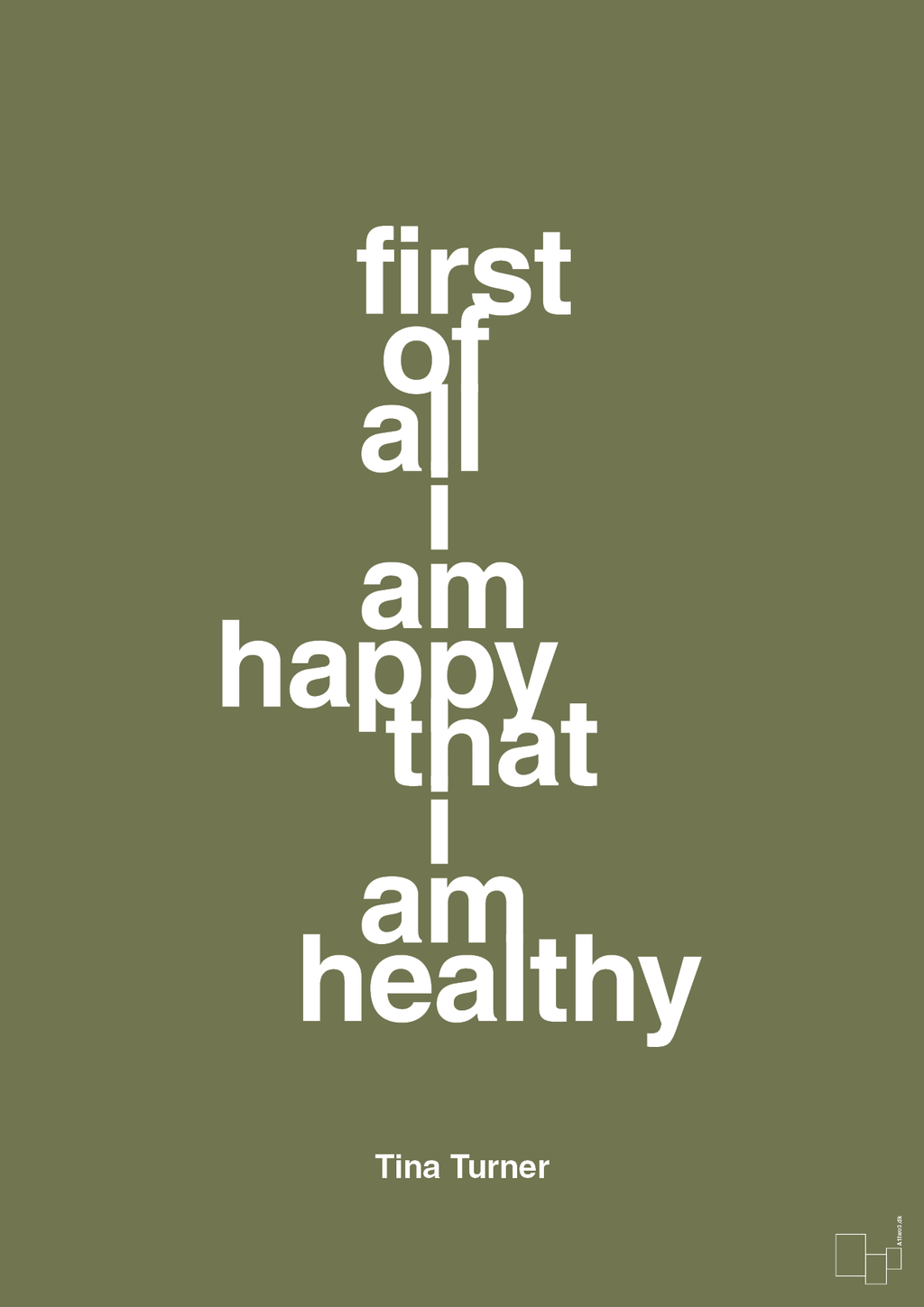 plakat: first of all i’m happy that i’m healthy - secret meadow-Musiker-A1two3